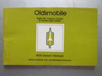 1978 OLDSMOBILE Full Size modellen Owner's Manual, Engels, Ophalen of Verzenden