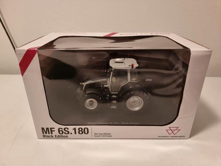Massey Ferguson 6S.180 Zwart Universal Hobbies, Hobby en Vrije tijd, Modelauto's | 1:32, Nieuw, Tractor of Landbouw, Universal Hobbies