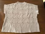 Mouwloze crèmekleurige gebreide trui/spencer van Le Comte, Kleding | Dames, Maat 38/40 (M), Verzenden, Beige, Zo goed als nieuw