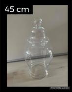 Grote Glazen Kan met Deksel, Overige kleuren, Ophalen of Verzenden, Minder dan 50 cm, Glas