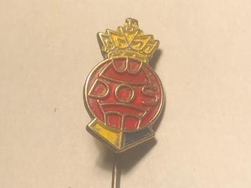Metalen D.O.S. VOETBALCLUB Speld (Rood/Geel/Blauw). beschikbaar voor biedingen