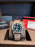 Tudor Heritage Black Bay 32 M79580-0002, Leer, Staal, Polshorloge, Zo goed als nieuw