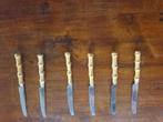6 vintage fruitmesjes Rostfrei Solingen met bamboe handvat, Antiek en Kunst, Antiek | Bestek, Verzenden