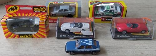 6 ALFA ROMEO Automodellen 1:43., Hobby en Vrije tijd, Modelauto's | 1:43, Zo goed als nieuw, Auto, Overige merken, Ophalen of Verzenden