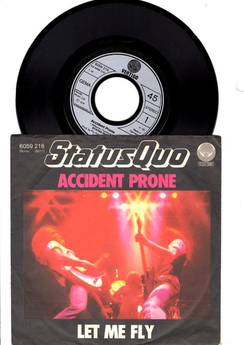 STATUS QUO   -   ACCIDENT PRONE   //   LET ME FLY  [7''], Cd's en Dvd's, Vinyl | Pop, Zo goed als nieuw, 1960 tot 1980, Overige formaten