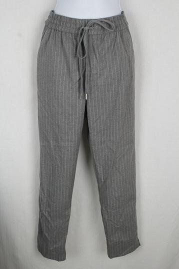 Grijze damesbroek.Witte krijtstreep.Elast.taille.Mt 34.H&M beschikbaar voor biedingen