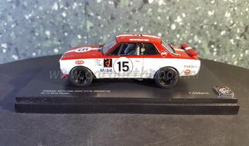 Nissan Skyline 2000 GT-R #15 rood 1:43 Kyosho beschikbaar voor biedingen