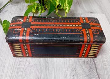 vintage amsterdamse school ontbijtkoek blik beschikbaar voor biedingen