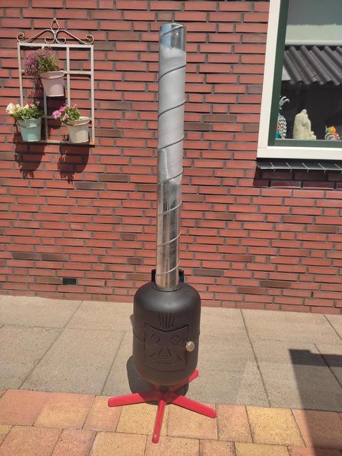 Terras 🔥 kachel tuinhaard  houtkachel met pijp, Tuin en Terras, Tuinhaarden, Nieuw, Ophalen