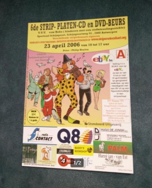 Folder 6e Strip en platenbeurs met de Kiekeboes 23-04-2006, Boeken, Stripboeken, Nieuw, Eén stripboek, Ophalen of Verzenden