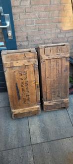 2x duitse kwk40 7.5cm kisten te koop, Ophalen of Verzenden, Landmacht, Duitsland, Kist of Geocache