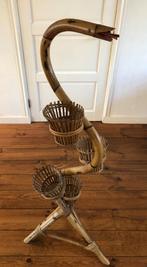 Rotan "Rohé Noordwolde" plantenstandaard, vintage design, Ophalen of Verzenden, Zo goed als nieuw, Binnen, Overige vormen