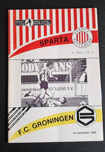 Sparta - FC Groningen 1990/1991 beschikbaar voor biedingen