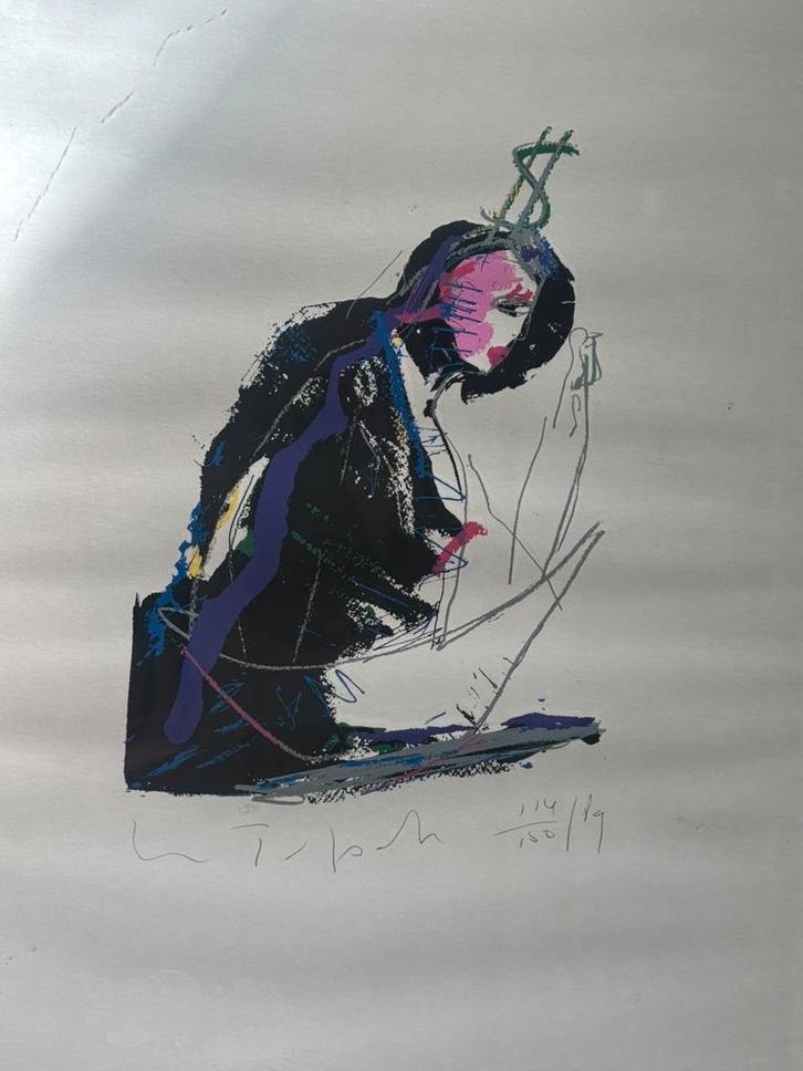 Abstract kunstwerk, Antiek en Kunst, Kunst | Schilderijen | Abstract, Ophalen of Verzenden