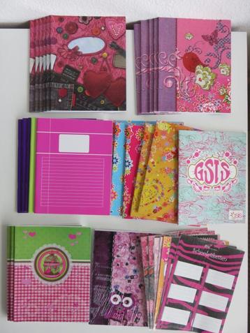 Pakket stapel 30 schoolschriften en schooletiketten beschikbaar voor biedingen