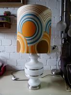 vintage space age tafellamp/bodemlamp 60er, Ophalen, Gebruikt, Glas, Space age