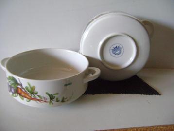 2 retro soepkommen met oren Royco Villeroy&Boch beschikbaar voor biedingen