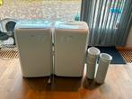 Twee Qlima P 528 mobiele airco’s - 9000 BTU, Ophalen, Gebruikt, Ventileren, Afstandsbediening