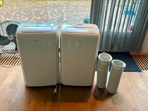 Twee Qlima P 528 mobiele airco’s - 9000 BTU, Witgoed en Apparatuur, Airco's, Gebruikt, Ventileren, Afstandsbediening, Ophalen