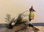 Mooie nostalgiesch kerstversiering de groene specht, Antiek en Kunst, Ophalen of Verzenden