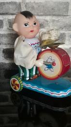 Vintage Tinnen Speelgoed Drummend Kind, Ophalen of Verzenden