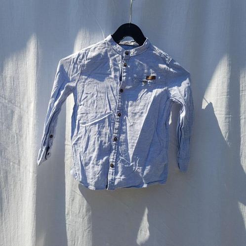 Leuk lichtblauw overhemd. Mt 122. Merk H&M, Kinderen en Baby's, Kinderkleding | Maat 122, Zo goed als nieuw, Meisje, Overhemd of Blouse