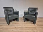 2x Montel Squash - Fauteuils - Groen - Leder - Nieuwstaat