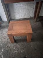 Eikenhouten Bijzettafeltje, Ophalen, Gebruikt, Minder dan 50 cm, Eikenhout