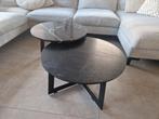 Marmeren salontafels by-boo major, Huis en Inrichting, Tafels | Salontafels, Ophalen, Gebruikt, 50 tot 100 cm, Rond