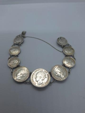 Zilveren Armband Stil Verzet WOII beschikbaar voor biedingen