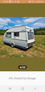 Kip Kompakt 37 KK, perfecte staat en met Isabella luifel(ea), Caravans en Kamperen, Vast bed, 75 kg, Kip, Kleine zit