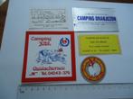 sticker oud Camping vintage kamperen camper retro ermelo, Verzenden, Zo goed als nieuw