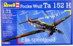 Modelbouw Revell 1:72 Focke Wulf Ta 152 H 3981 vliegtuig, Ophalen, 1:72 tot 1:144, Revell, Nieuw