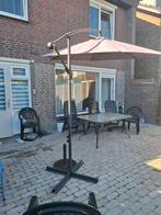 Zweefparasol met voet, Tuin en Terras, Parasols, Ophalen, Gebruikt, 2 tot 3 meter, Zweefparasol