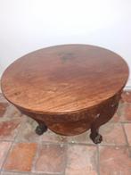 Antieke Ronde Tafel met Klauwpootjes, Antiek en Kunst, Ophalen