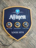 Affligem bier verlicht reclamebord, Verzamelen, Biermerken, Ophalen of Verzenden, Zo goed als nieuw, Reclamebord, Plaat of Schild