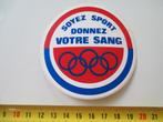 sticker soyez sport donnez votre sang - bloeddonor, Verzamelen, Ophalen, Zo goed als nieuw