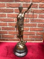 fraai groot bronzen beeld van Vrouwe Justitia, 45 cm hoog, Ophalen of Verzenden, Brons