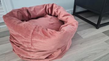 Kattenmand Fluco 'Disigned by Lotte' Velvet roze ALS NIEUW  beschikbaar voor biedingen