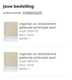 Verduisterende rolgordijnen HEMA, Raamkozijn, Zo goed als nieuw, Hout, Ophalen