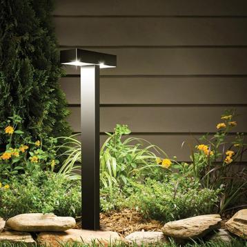 Outdoor staande Solar LED lamp / pad verlichting (warm wit) beschikbaar voor biedingen