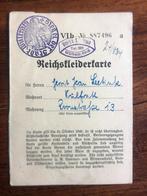 WO2 DUITS Reichskleiderkarte 1939-1940 1e versie, Verzenden, Overige soorten, Duitsland, Overige typen