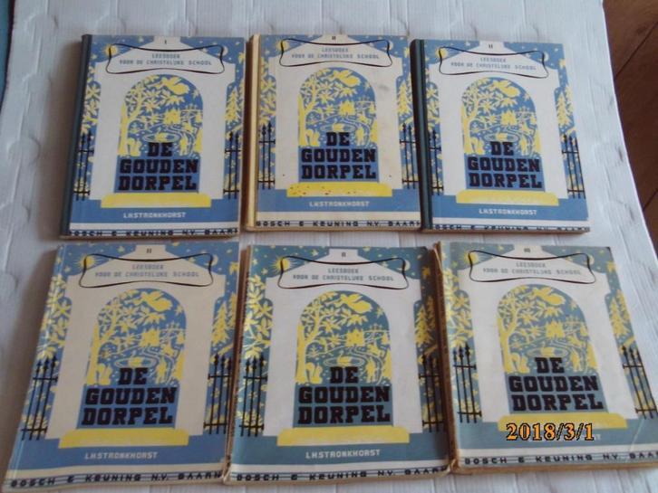 9x de gouden dorpel - l.h. stronkhorst - wg vd hulst, Boeken, Schoolboeken, Gelezen, Nederlands, Overige niveaus, Ophalen of Verzenden