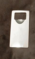 Vintage flesopener verzilverd Space Age design, Verzenden, Zilver