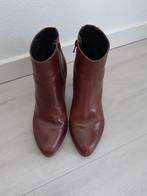 Manfield enkellaarsjes, maat 39, cognac, Bruin, Lage of Enkellaarzen, Ophalen of Verzenden, Zo goed als nieuw