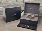 Tudor Black Bay GMT Pepsi 41mm automatic,  watch + box, Overige merken, Staal, Staal, Polshorloge