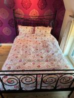 Ledikant, compleet met toebehoren, Ophalen, Gebruikt, Zwart, Tweepersoons