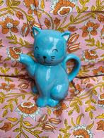 Nieuw / ongebruikt: theepot, blauwe kat / poes, keramiek, Ophalen of Verzenden, Nieuw