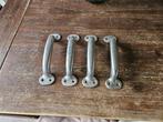 4 aluminium handgrepen, Doe-het-zelf en Verbouw, Hang- en Sluitwerk, Ophalen of Verzenden, Gebruikt, Overige materialen, Klink of Kruk