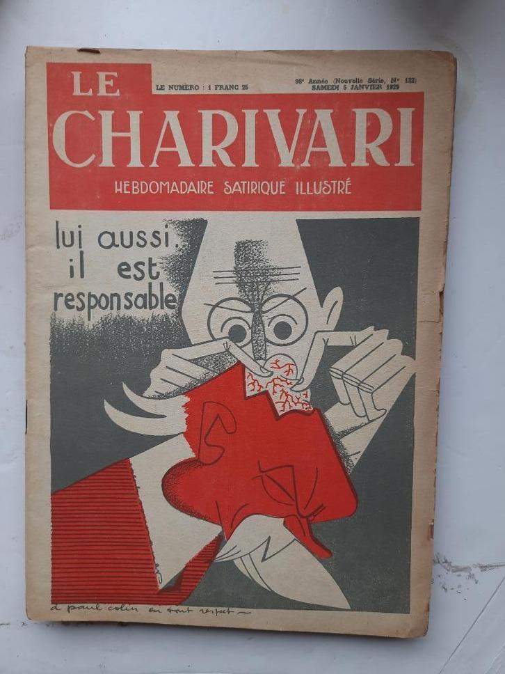 Satirsche tijdschrift - 10 x le charivari - 1930 FRAAI, Verzamelen, Tijdschriften, Kranten en Knipsels, Tijdschrift, Buitenland